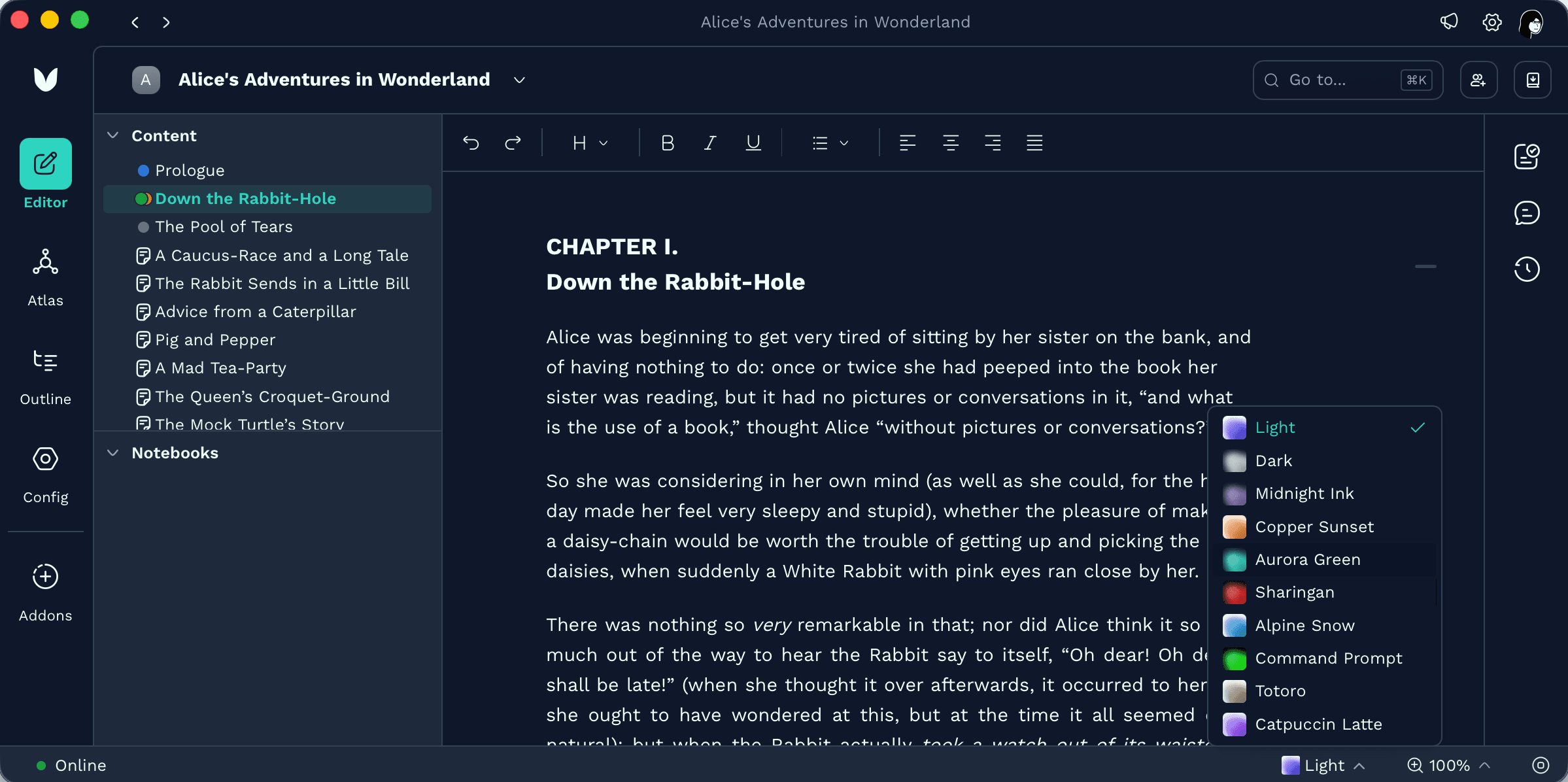 Mana application screenshot